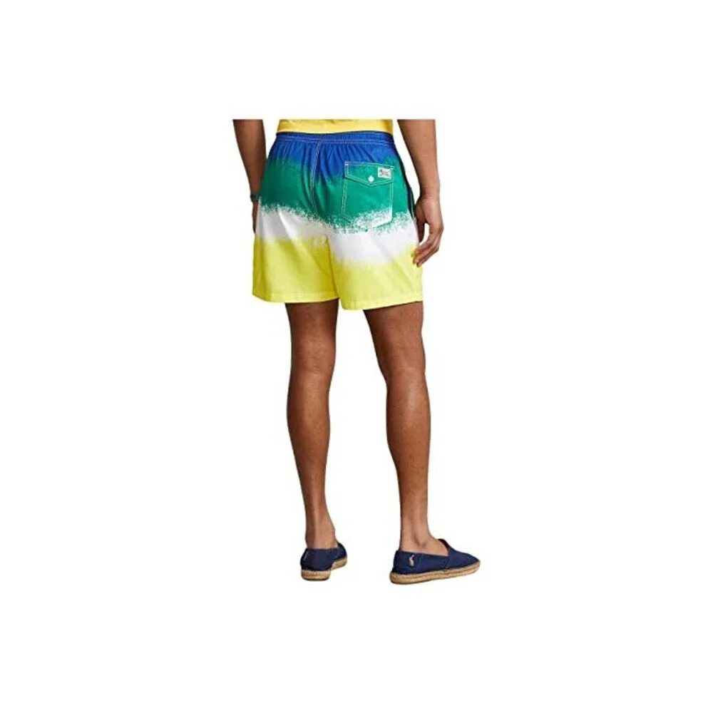 Polo Ralph Lauren Wellness Club Swim Trunks Mens XL Yellow Ombre NWT Recycled